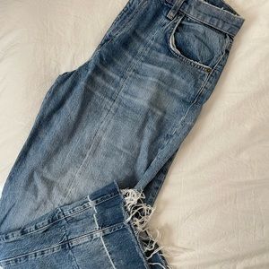 Current/Elliott • crop sailor jeans
